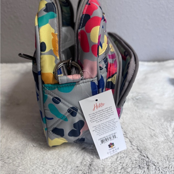 LUG~Wildflower Multi~Carousel XL 2~Crossbody, featuring a Charm Bar strap~NWT - Picture 10 of 16